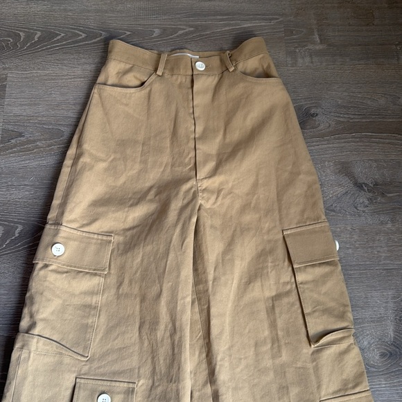THE FRANKIE SHOP Hailey Oversized Cotton Cargo Pants Small - Picture 6 of 16